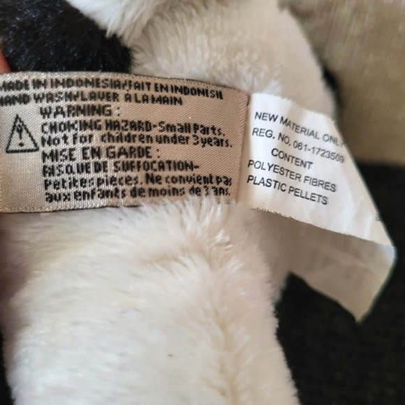 KEEL TOYS Black & White 9" Cow Plush with Blue Eyes & Pocket Stuffed Animal Toy - Picture 9 of 9